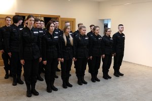klasa mundurowa z Czerwińska podczas uroczystości