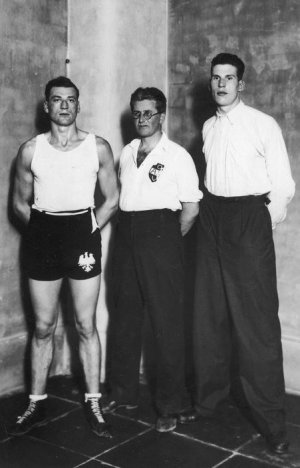 Mecz bokserski Polska - Czechosłowacja w Poznaniu w 1933 roku