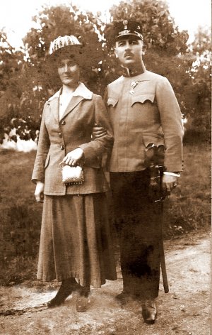 Wiktor Ludwikowski z żoną Helaną z Drozdowskich - ze zbiorów Elżbiety i Bogusława Rogowskich