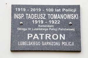 Tablica pamiątkowa w KWP w Lublinie
