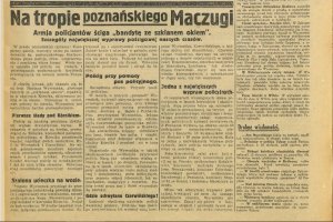 Dziennik Bydgoski nr 6 z 8 stycznia 1935 r. - str. 8 Na tropie poznańskiego Maczugi