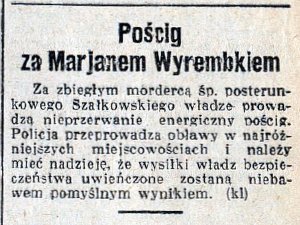 Kurier Poznański 1935 01 04 R 30 nr 6, str. 3 - Pościg za Marianem Wyrembkiem