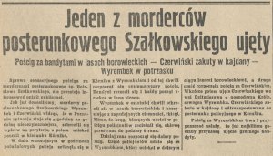 Kurier Poznański 1935 01 05 R 30 nr 7, str. 5 - Jeden z morderców posterunkowego Szałkowskiego ujęty