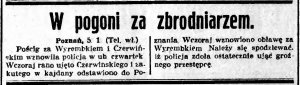 Kurjer Bydgoski 1935 01 06 R 14 nr 5 str. 2 - W pogoni za zbrodniarzem