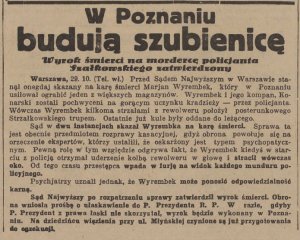 Dzień Pomorski 1935 10 30, R. 7 nr 252 str. 2 - W Poznaniu budują szubienicę