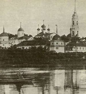 Pustelnia Optynska w Kozielsku widok przed 1917 cześć obozu jenieckiego 1939-41