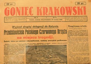Goniec Krakowski z 18 - 19 kwietnia 1943 roku