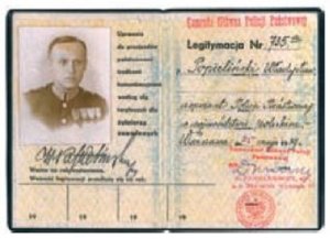 Legitymacja Władysława Popielińskiego z 1939 roku uprawniająca do ulgowych przejazdów środkami transportu państwowego
