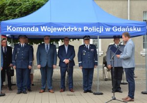 Uroczysta inauguracja wystawy plenerowej dotyczącej Policji Podziemnej