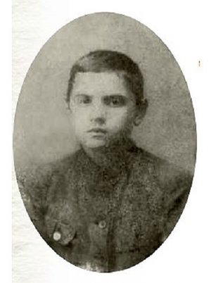 Jan Piwnik w wieku 8 lat