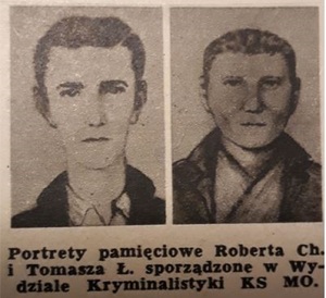 Portrety pamięciowe sprawców morderstwa milicjanta