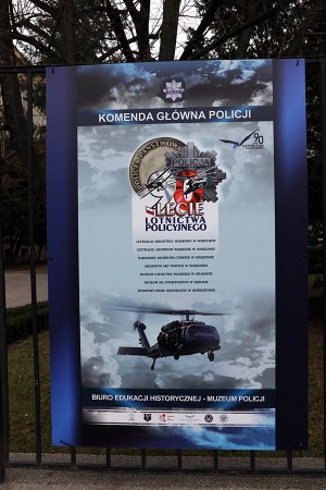 Wystawa pt. „90-lecie lotnictwa policyjnego” - tablica końcowa