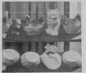 Gipsowe figurki zawierające sacharynę