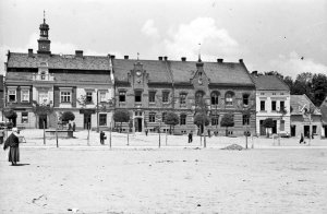 Rynek w Myślenicach, czerwiec 1936 r. NAC