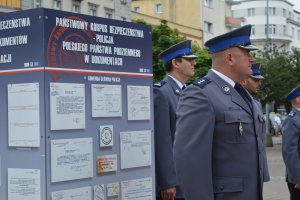 Uroczysta inauguracja wystawy plenerowej dotyczącej Policji Podziemnej