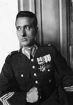 Marian Kozielewski jako komendant wojewódzki policji we Lwowie, 1933 r.