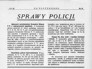 Sprawy Policji - Na Posterunku nr 34 z 1931 roku