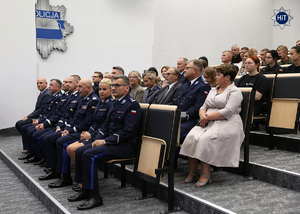 wręczenie nagród na auli Komendy Głównej Policji