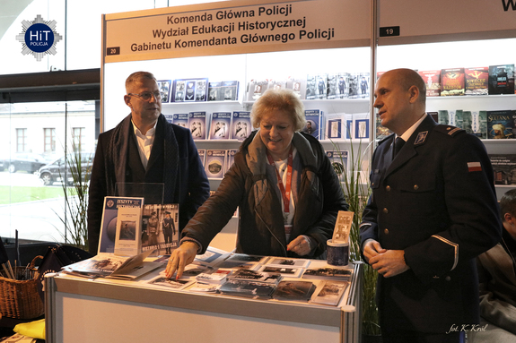 Stanowisko wystawowe Wydziału Edukacji Historycznej, na którym prezentowane są publikacje historyczne wydawane przez Wydział.