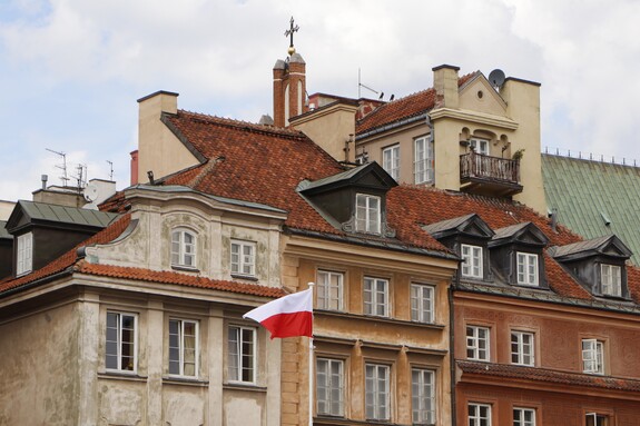 Zabytkowe kamienice przy Placu Zamkowym w Warszawie
